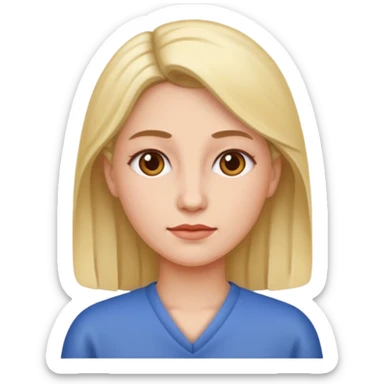 chronic diseases woman iOS emoji style sticker