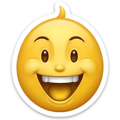 Laughing emoji with mad face sticker