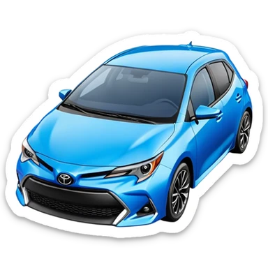 2016 Toyota Corolla Hatchback in blue sticker