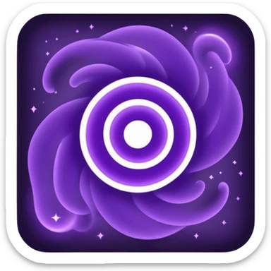 black magic particle sticker