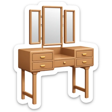 simple dressing table sticker