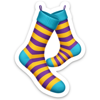 Colourful pair of socks sticker