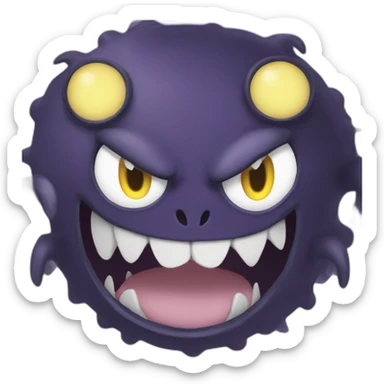 Gastly pokemon saying "Sauronchan" sticker