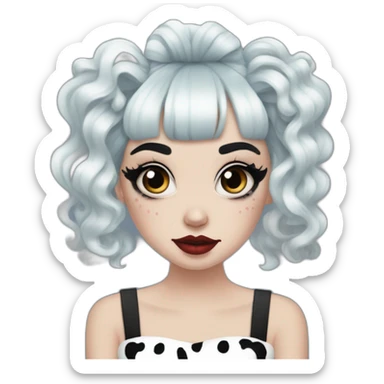 melanie martinez cruella de vil hair sticker