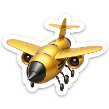 bee jet plan sticker