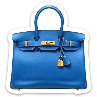 blue hermes birkin bag sticker