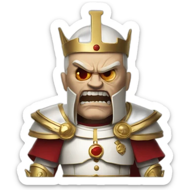 Pope angry doomguy sticker