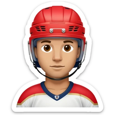 A Florida panthers hockey player sticker