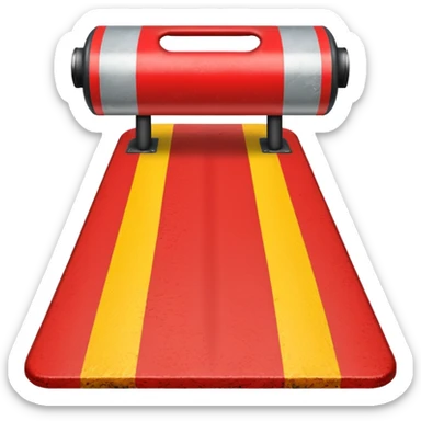 quebra mola vermelho na rua sticker