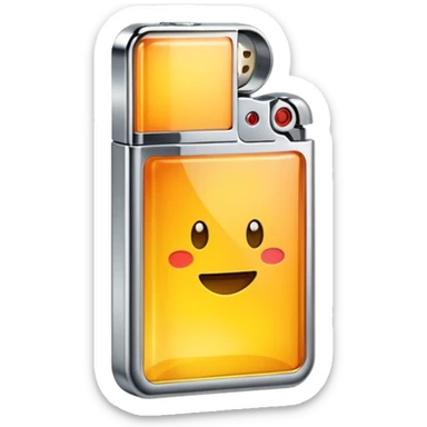lighter with transparent plastic body sticker
