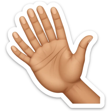 SIGN LANGUAGE LETTER A IN HANDSIGN sticker