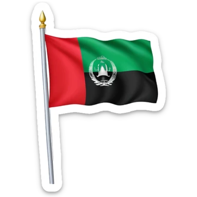 make an afghanistan falg sticker