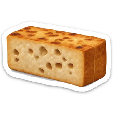 a single piece of tempeh the food sticker