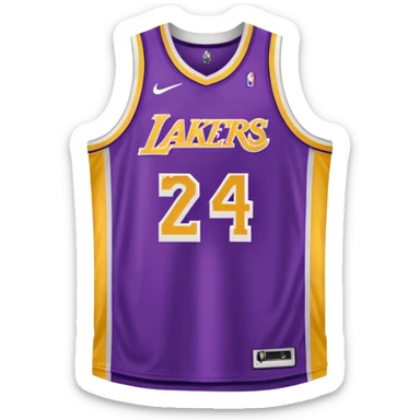 los angeles lakers jersey sticker