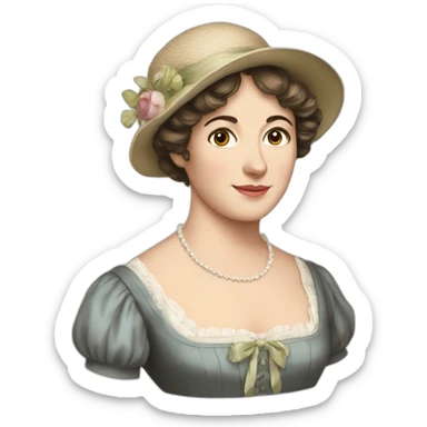 Jane austen sticker