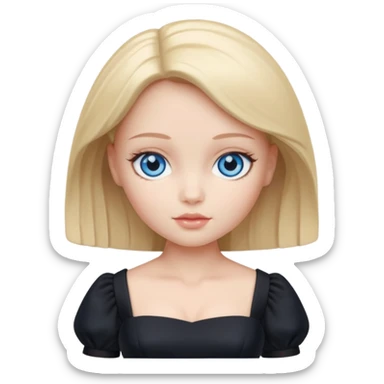 Faça essa mesma boneca, mas sem o cabelo pegando fogo sticker