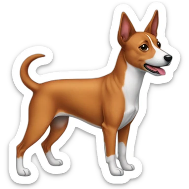 Basenji dog sticker