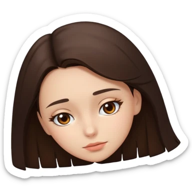 Nude small brunette girl face down ass up sticker