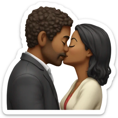 Kiss with wife sticker
