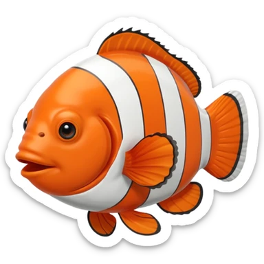 Creat me a clownfish emoji sticker