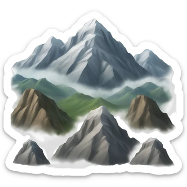 mountain sticker