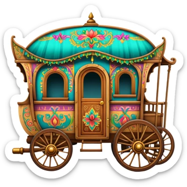 Gypsy caravan sticker