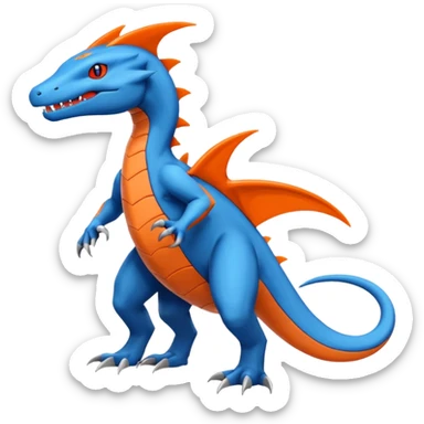 Salandit-Amaura-Salamence-hybrid-fusion (full body) sticker