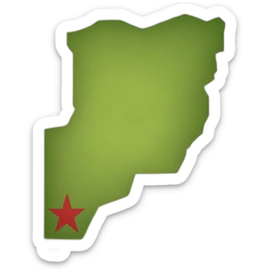 Morocco map sticker