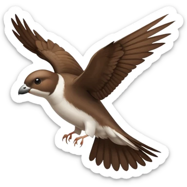 house martin flying sticker