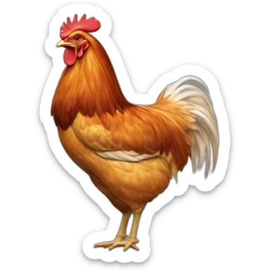 chicken booty sticker