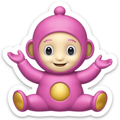 teletubby pink sticker