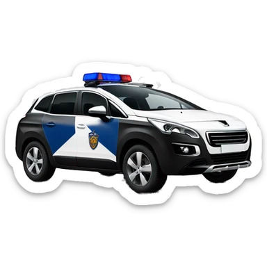 Peugeot 3008 gendarmerie  sticker