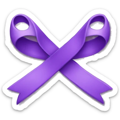 Purple schleife  sticker