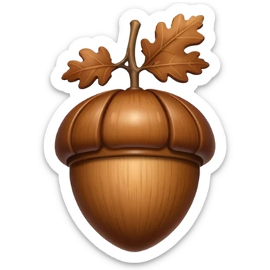 oak acorn sticker