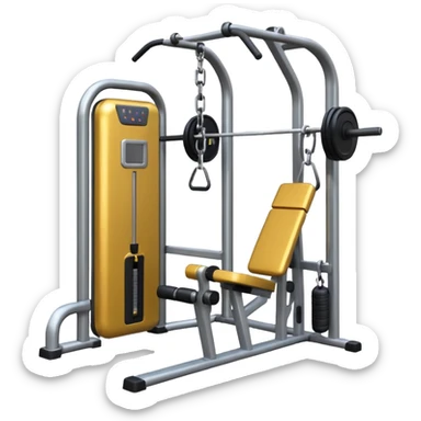 gym cable machine sticker