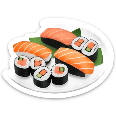 sushi plate sticker