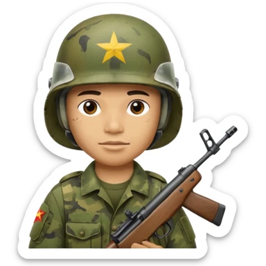Soldier , vietnam war sticker