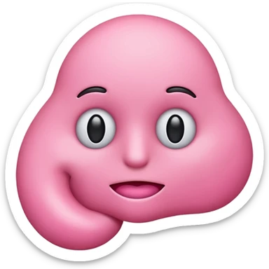 Prostate emoji without eyes, just a prostate sticker