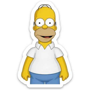 Homer simson sticker