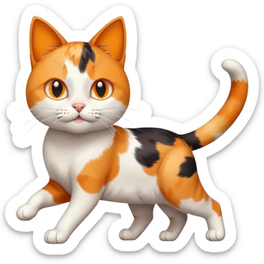 gatto in movimento sticker