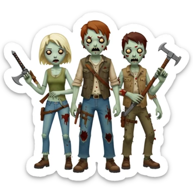 Call of duty Zombies con armas  sticker
