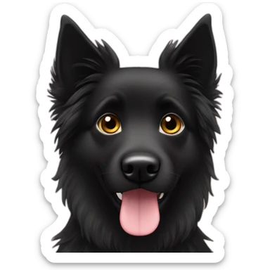 Black Groenendael sticker