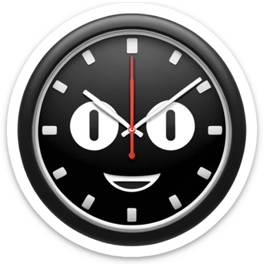 horloge indiquant 18h30 sticker