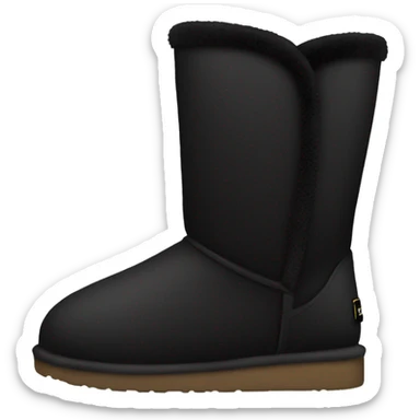 Black ugg sticker