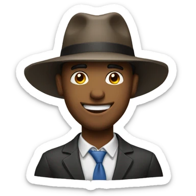 HOMEM CHAPEU JOINHA sticker
