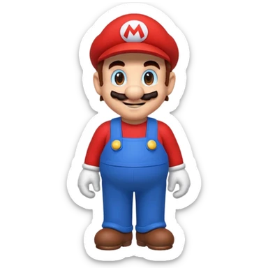 Mario pixel-art sticker