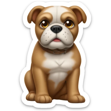 Teddybär mit französischer bulldogge sticker
