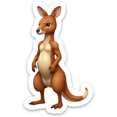 red kangaroo sticker