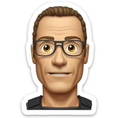 jean claude van damme sticker