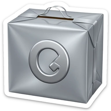 The percentage (%) symbol on the package sticker